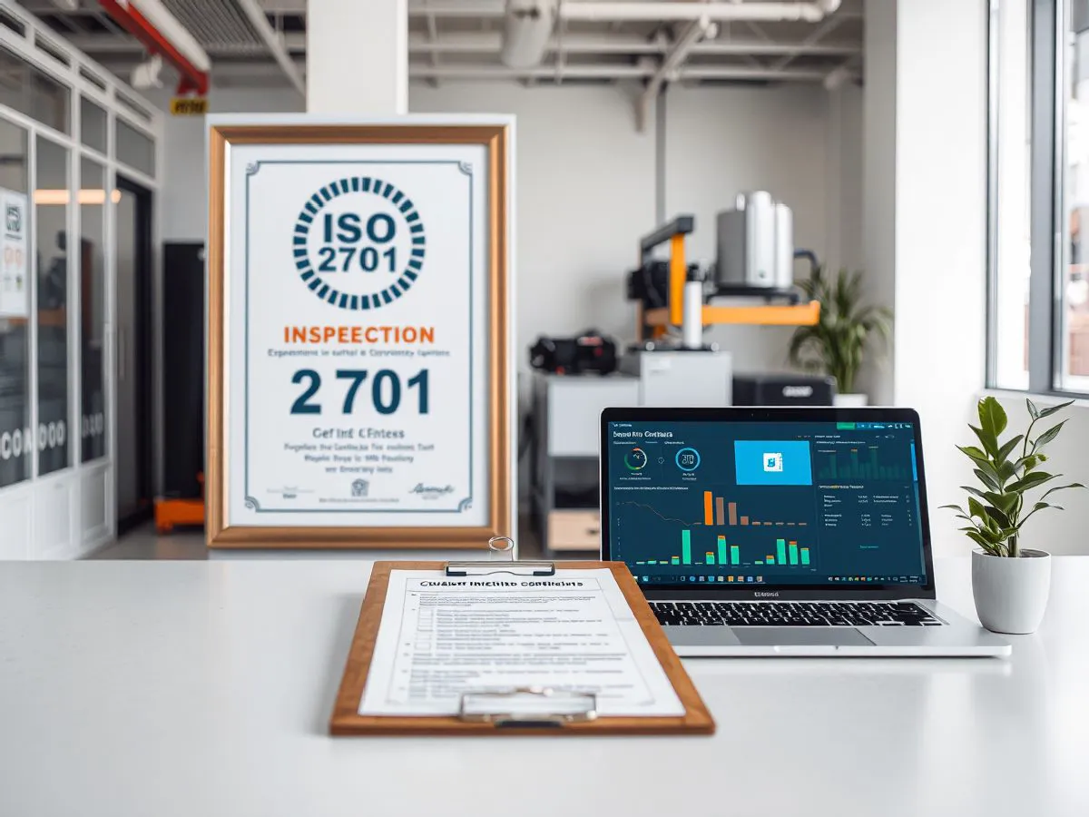 ISO 27001认证证书展示与安全合规检查场景